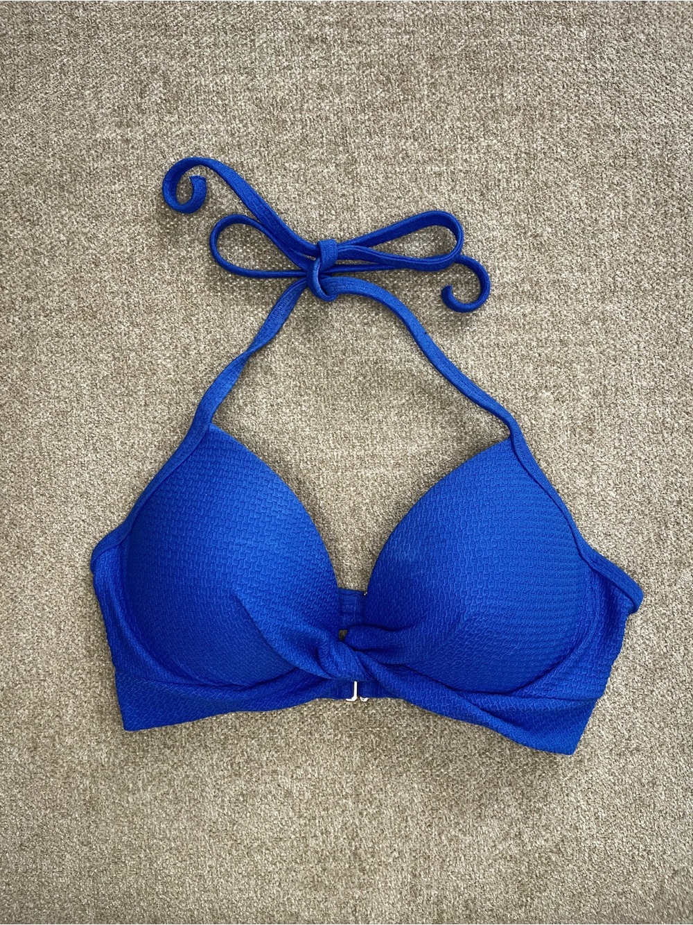 Shade & Shore Royal Blue Halter Bikini Top